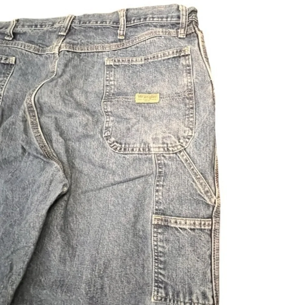 Wrangler Carpenter Jeans Adult 40x30 Blue Denim Relaxed Fit Straight Leg 94LSWDV - Picture 12 of 13